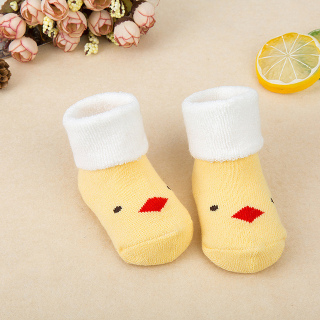 0-3Yrs Newborn Baby Socks Winter Cartoon Cotton Kids Floor Sock Thick Warm Girl Boy Socks