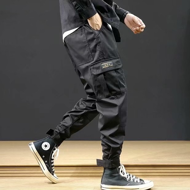 M-3XL Loose Cargo Pant Ready Stock men fashion Casual Straight trousers Off-road pants