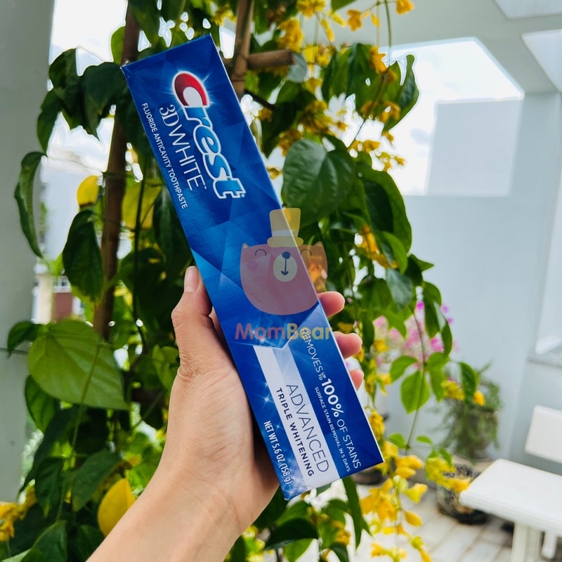 [Ship Nhanh] Kem Đánh Răng Crest 3D White Advanced Triple Whitening 158g