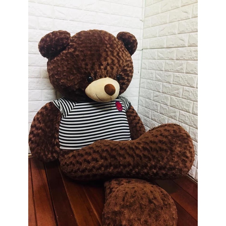 Gấu bông to TEDDY 1m5, Gấu bông khổng lồ 100% bông gòn chất liệu vải nhung cao cấp - Quà tặng bạn gái, sinh nhật