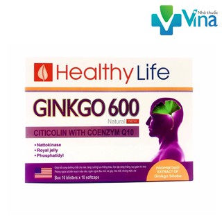 Viên uống bổ não Ginkgo 600mg hộp 100v
