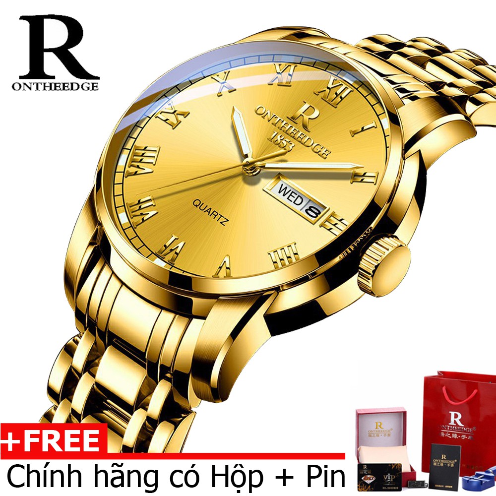 (Đẳng cấp) Đồng hồ nam cao cấp Ontheedge R-13 dây đúc đặc không gỉ kính tráng Sapphiare + full hộp | BigBuy360 - bigbuy360.vn