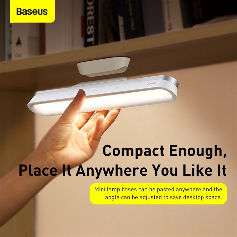 Đèn treo đế hít nam châm, chống mỏi mắt Baseus Magnetic Stepless Dimming Charging Desk Lamp Pro (1800mAh, 3000K - 5000K)