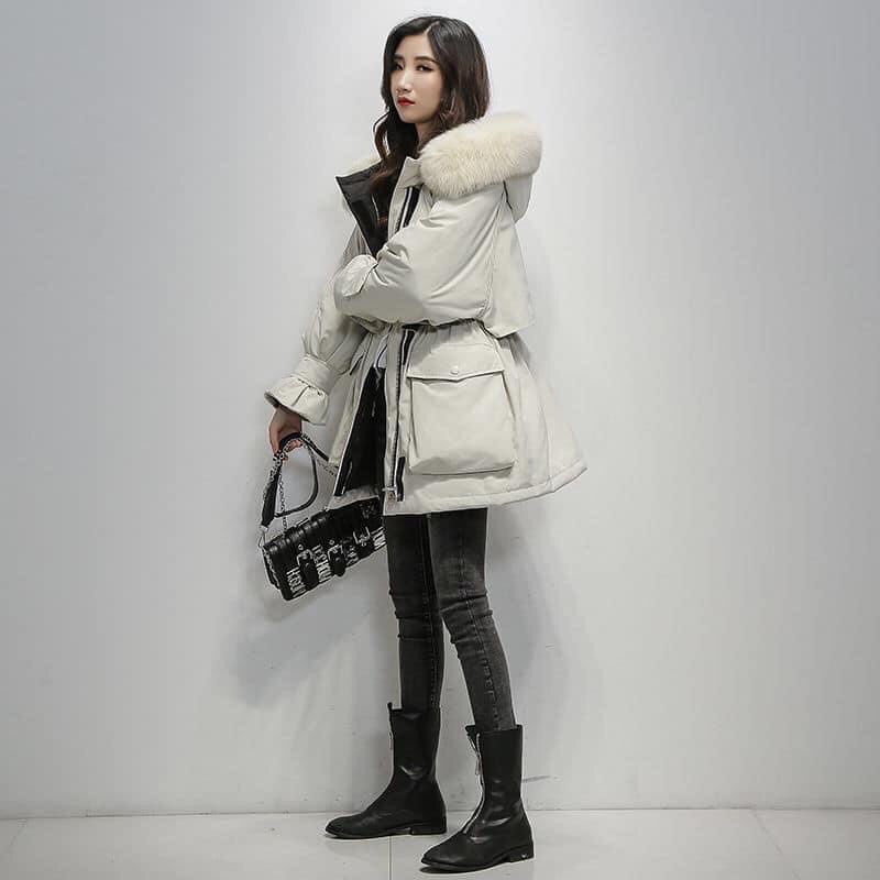 Áo phao parka siêu ấm phong cách Hàn Quốc