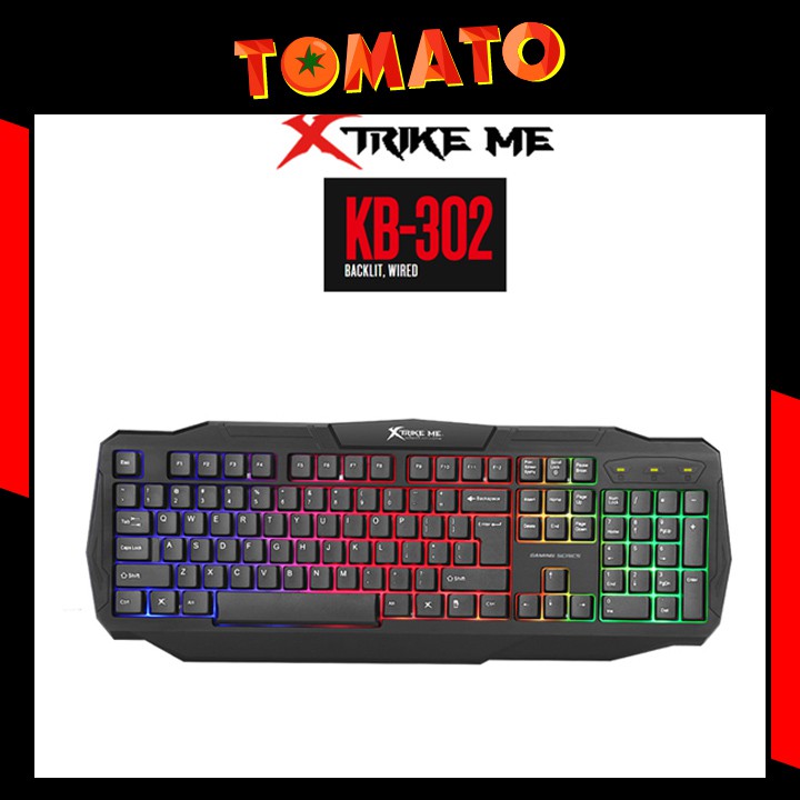 Bàn Phím Gaming Xtrike Me Chuyên Game Siêu Chất LED 7 Màu, Độ Nhạy Cực Cao Cho Máy Tính Laptop - Phụ Kiện Tomato