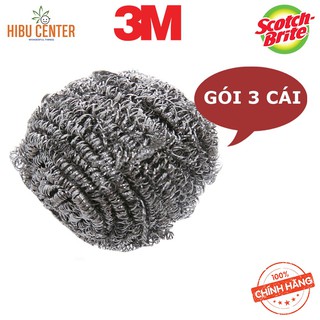 Cước Cọ Rửa Inox Siêu Sạch Gói 3 + 1 3M XA010915412 | Dành Cho Nồi Chảo Nhôm Inox 30g | Scotch-Brite