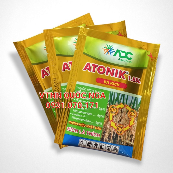 PHÂN BÓN LÁ ATONIK 1.8SL - KÍCH THÍCH SINH TRƯỞNG, 3 KÍCH - KÍCH LÀ THÍCH