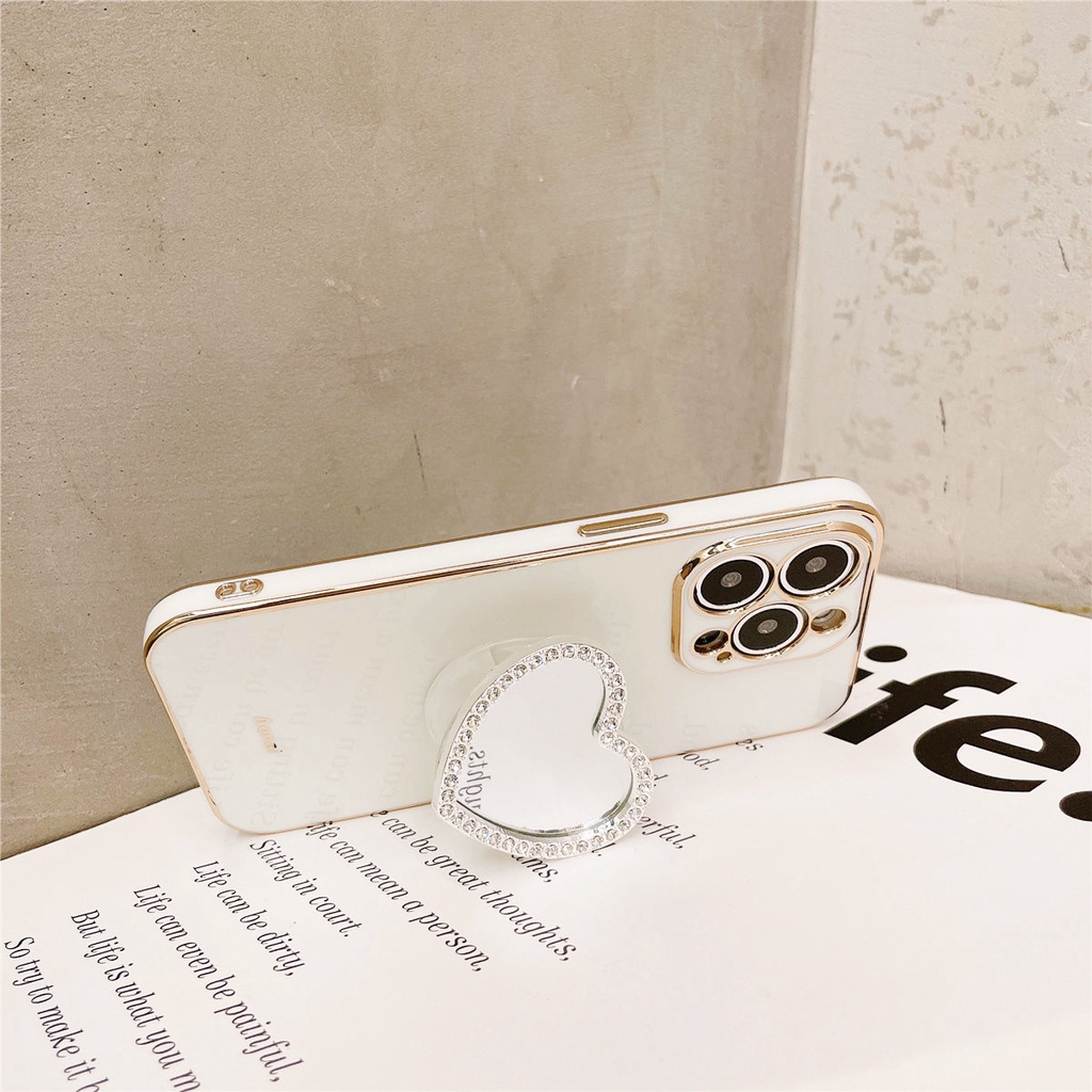 Ốp Lưng Tráng Gương Họa Tiết Trái Tim Cho Điện Thoại Xiaomi Redmi 9T 9 9A 9C 7 8 8A 10C 10 K20 K30 K40 K50 Pro Redmi 5 Plus Note 7 8 8T 9 9T 9S 10S 10 11 11S Pro