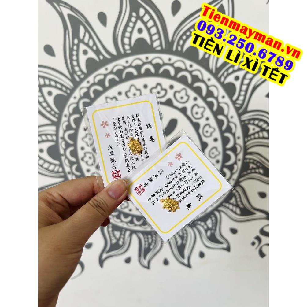 Rùa Vàng Phong Thuỷ Bỏ Ví May Mắn Chiêu Tài Lộc H023