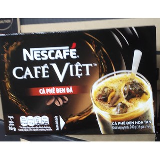 Nescafé café việt cà phê đen đá hộp 15 gói 16g