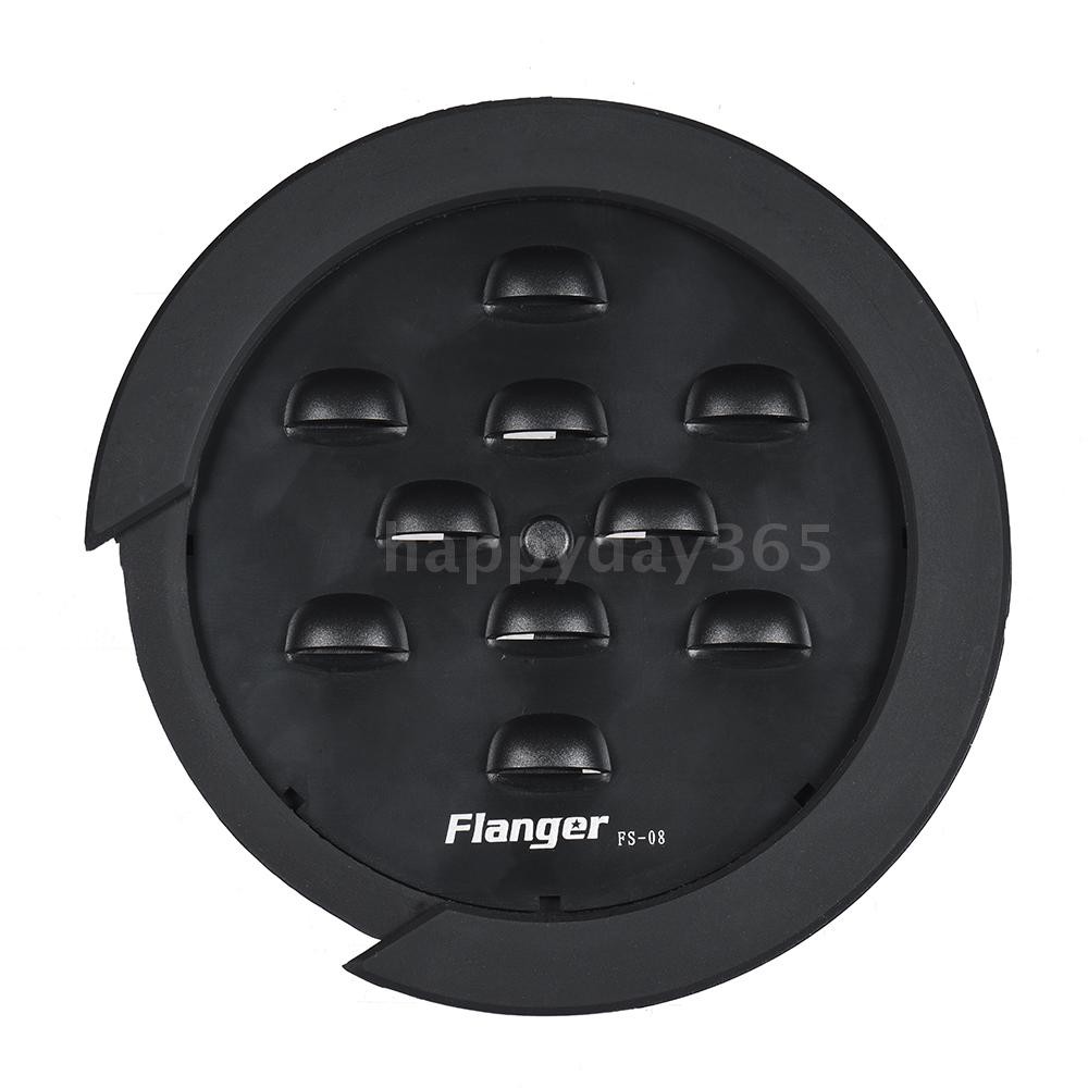 ☆Flanger FS-08 Guitar Soundhole Sound Hole Cover Block Feedback Buffer Black for EQ Acoustic Folk Gui