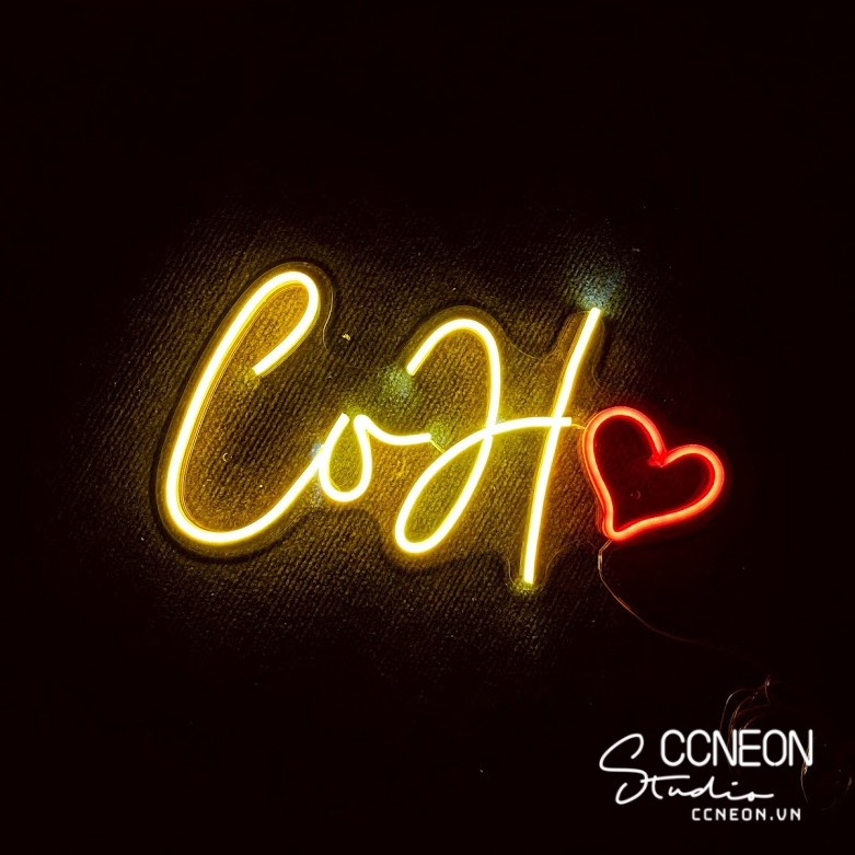Đèn Trang Trí Led Neon Sign Uốn Chữ Theo Yêu Cầu