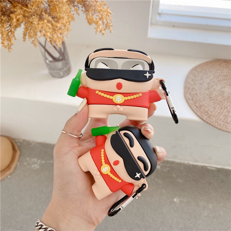 Case AirPods Vỏ Bọc Tai Nghe AirPods 1/2/Pro Cậu Bé Bút Chì Shin Cool - Minh An Saigon