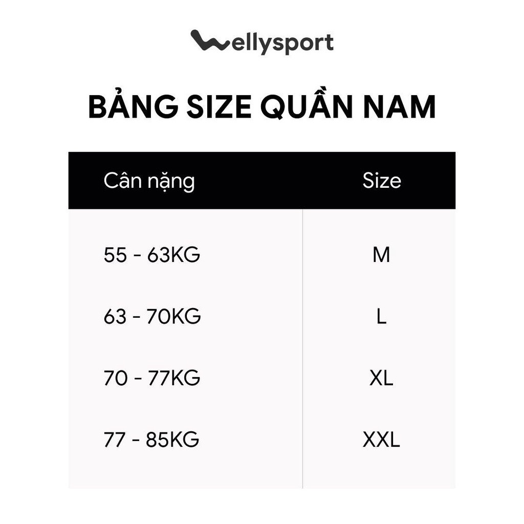 Quần Short Thể Thao Nam, Tập Gym, Chạy Bộ, Chất Thun Cao Cấp, Welly Sport, Mã QDN