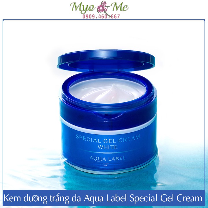 (SP Mới) Kem dưỡng trắng da 5 trong 1 Shiseido Aqua Label Special Gel Cream White - 90g (Xanh)