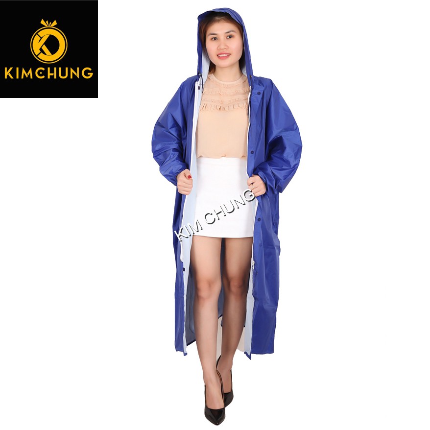 Áo khoác đi mưa thời trang - Áo mưa vải dù cao cấp siêu nhẹ không thấm nước (Size 2XL, 3XL từ 1m5-1m75) (Nhiều màu)