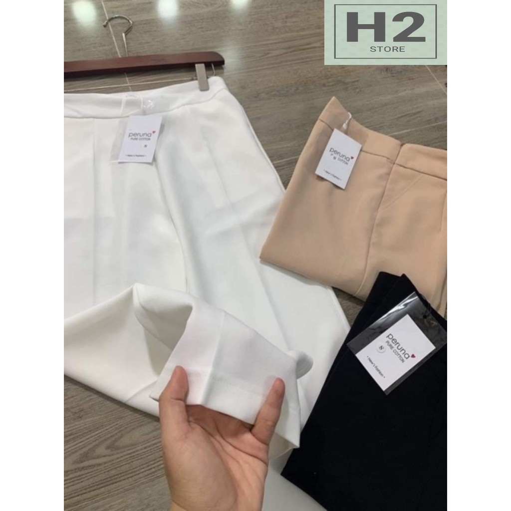 Quần Xuông Dài Nữ Ống Rộng Dáng Đứng Lưng Cao Thiết Kế H2 Strore | BigBuy360 - bigbuy360.vn
