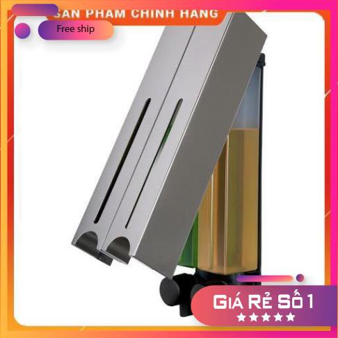 Hộp nhấn xà phòng (hộp đựng nước rửa tay) dán tường Atmor DH-725-2VP