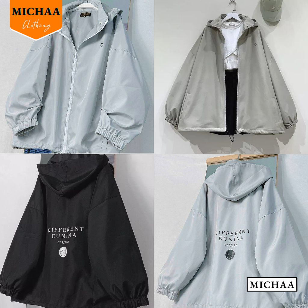 Áo Khoác Bomber Dù DIFFERENT Nam Nữ Form Rộng 2 Lớp, Áo Khoác Ulzzang Unisex Thời Trang - MICHAA AKD80