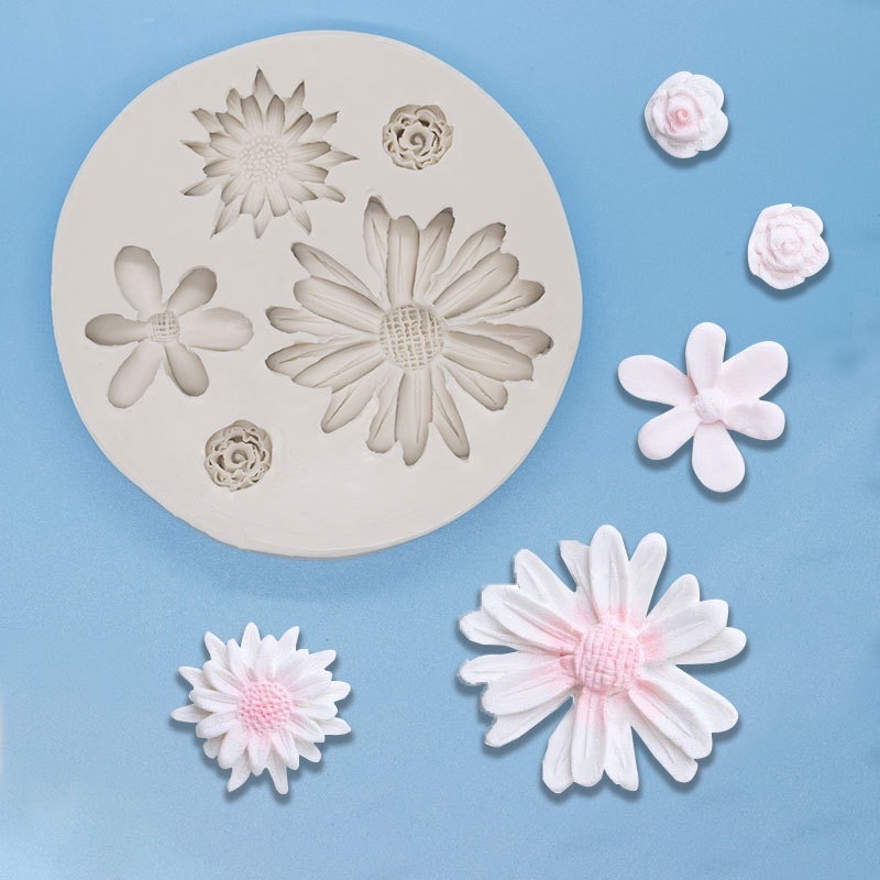 khuôn hoa size lớn trang trí bánh