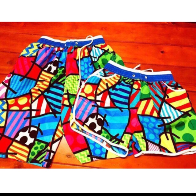 Combo 16 quần đi biển ô vuông hot