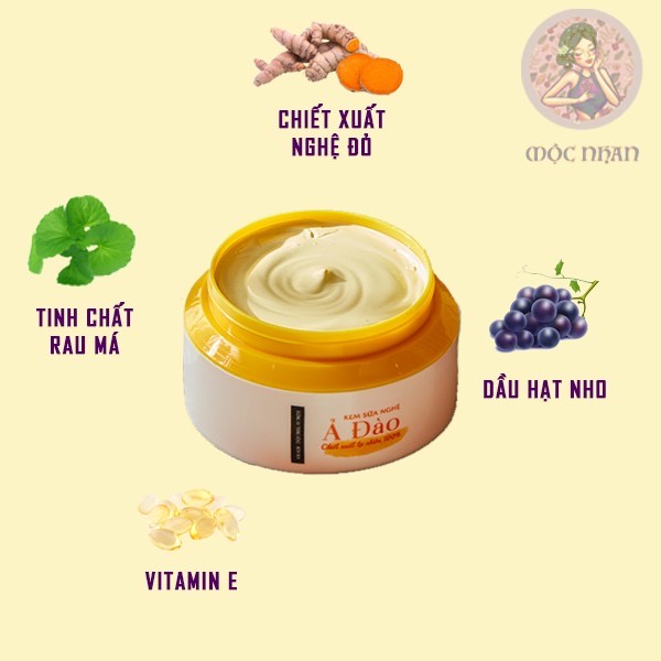Kem nghệ dưỡng da Ả Đào từ sữa nghệ làm sáng và đều màu da toàn thân, mờ thâm, giảm mụn | BigBuy360 - bigbuy360.vn