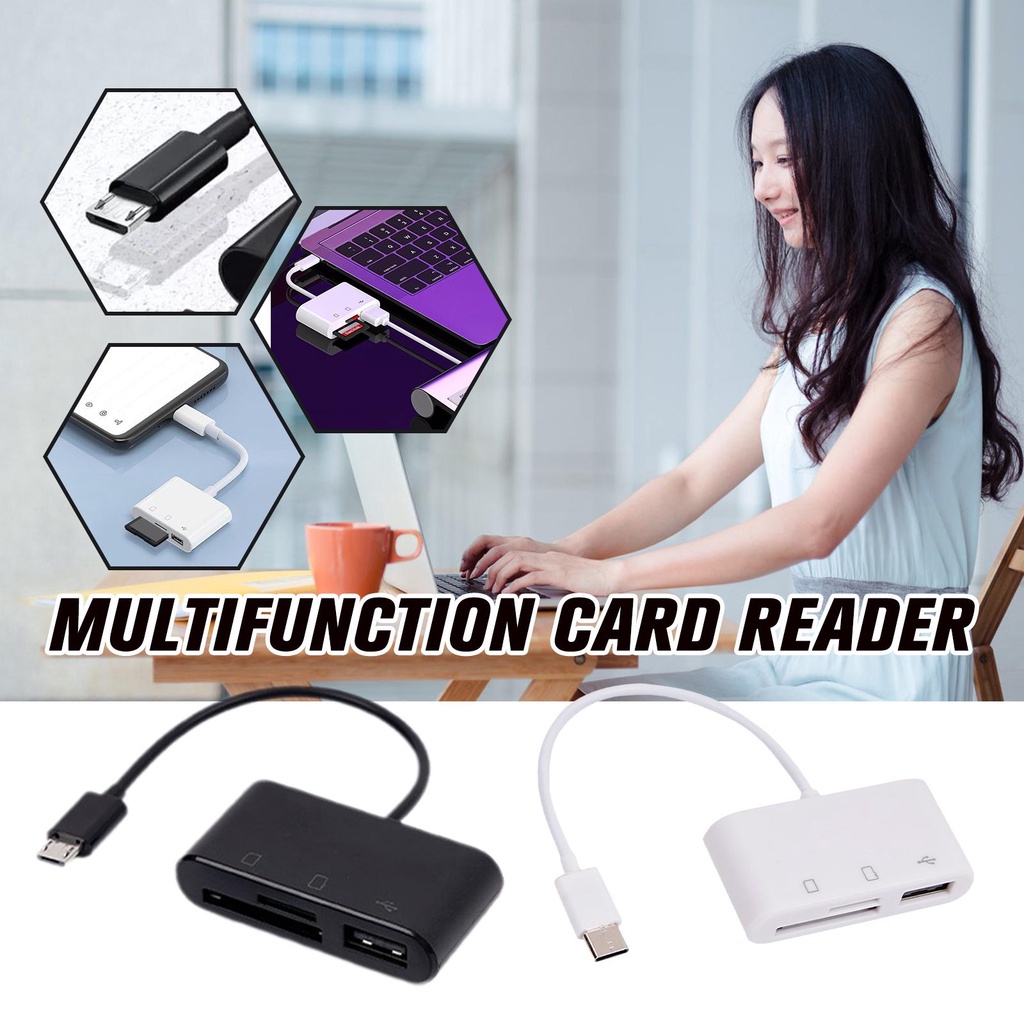 Đầu Đọc Thẻ Nhớ Đa Năng Cổng Type-C Cho Android TF / SD Card / U / OTG USB3.0 Mobile G4C2