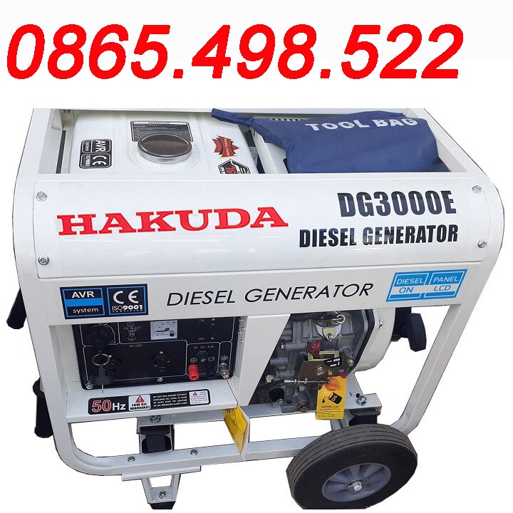 Máy Phát Điện Chạy Dầu 3Kw Hakuda DG3000E