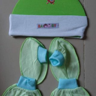 Combo 5 bộ bao tay chân nón bé sơ sinh