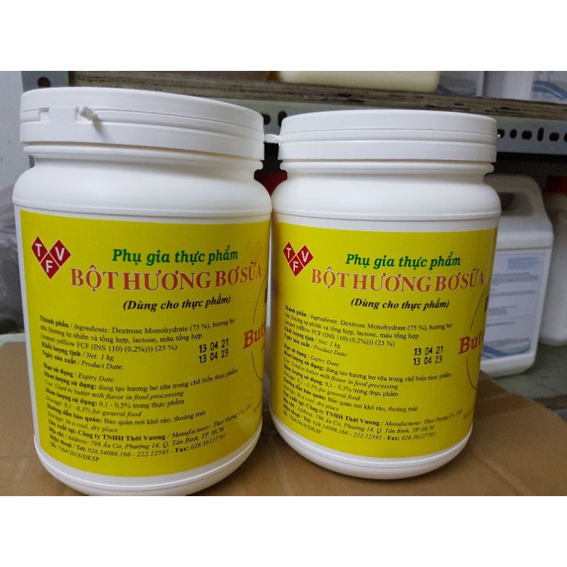 Hương thực phẩm bơ sữa dạng bột Thới Vương hộp 1kg
