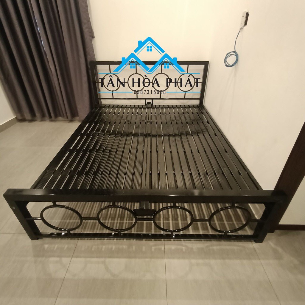 Giường săt mỹ nghệ tổ chim 1m4 x 2m