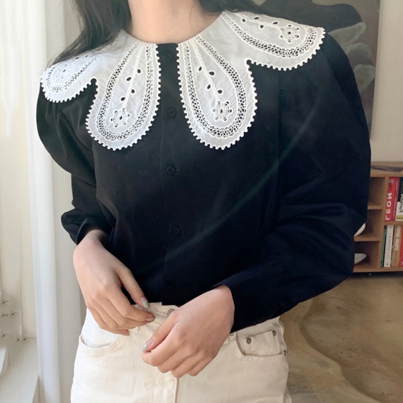 SUXI MỚI Áo sơ mi nữ tay dài phong cách Hàn Quốc dễ phối đồ