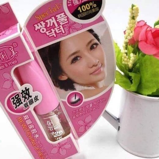 Keo dán mí nắp đen , nắp hồng  trong suốt không sợ lộ siêu dính chính hãng chuyên dùng cho mí mắt