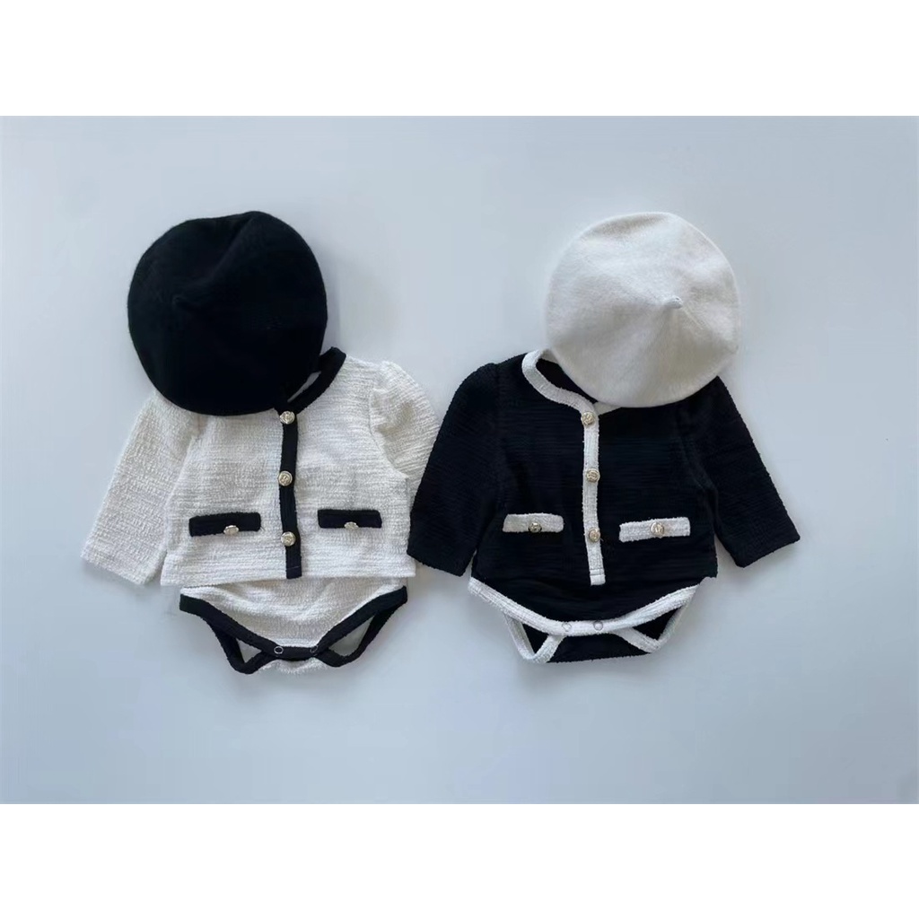 Bộ Áo Khoác + Quần Short PP Cỡ Nhỏ Phong Cách Tongbao Hàn Quốc Thời Trang Mùa Thu Cho Bé Gái