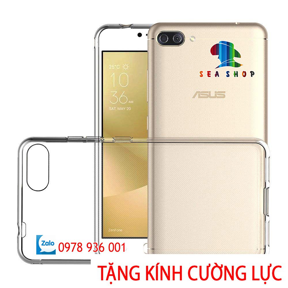 [TẶNG CƯỜNG LỰC] Ốp lưng Asus Zenfone 4 Max 5.2 inch ZC520KL X00HD silicon trong suốt