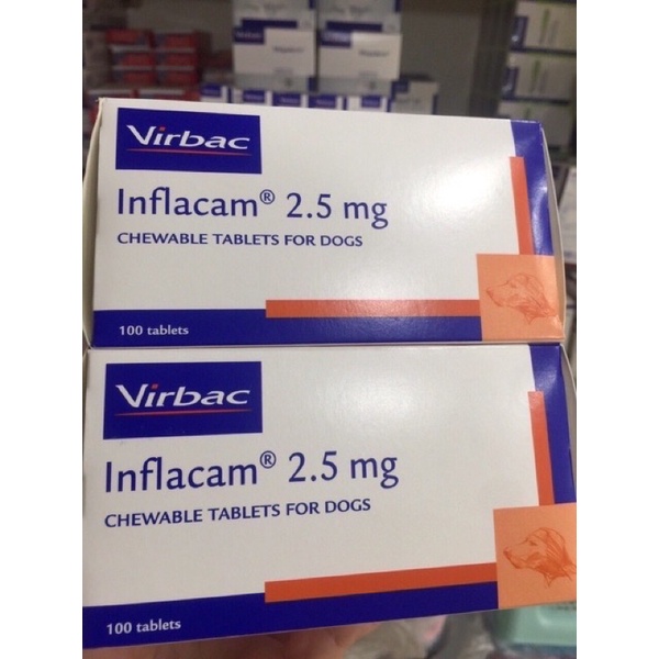 [Mã PET50K giảm Giảm 10% - Tối đa 50K đơn từ 250K] Virbac Inflacam 2.5mg - Giảm đau kháng viêm cho chó 1vien