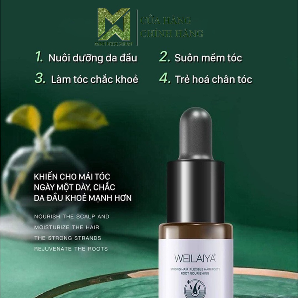 Huyết thanh WEILAIYA GINGER HAIR ROOT NOURISHING ESSENCE chống rụng kích mọc tóc set 8 lọ x 5ml