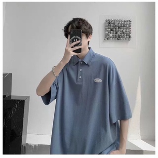 Áo polo tay lỡ,áo phông polo unisex phong cách hàn quốc nam nữ mặc cực chất