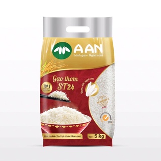 Gạo A An ST24 bịch 5kg, 10kg ngon nhất thế giới loại gạo dẻo mềm thơm ngon