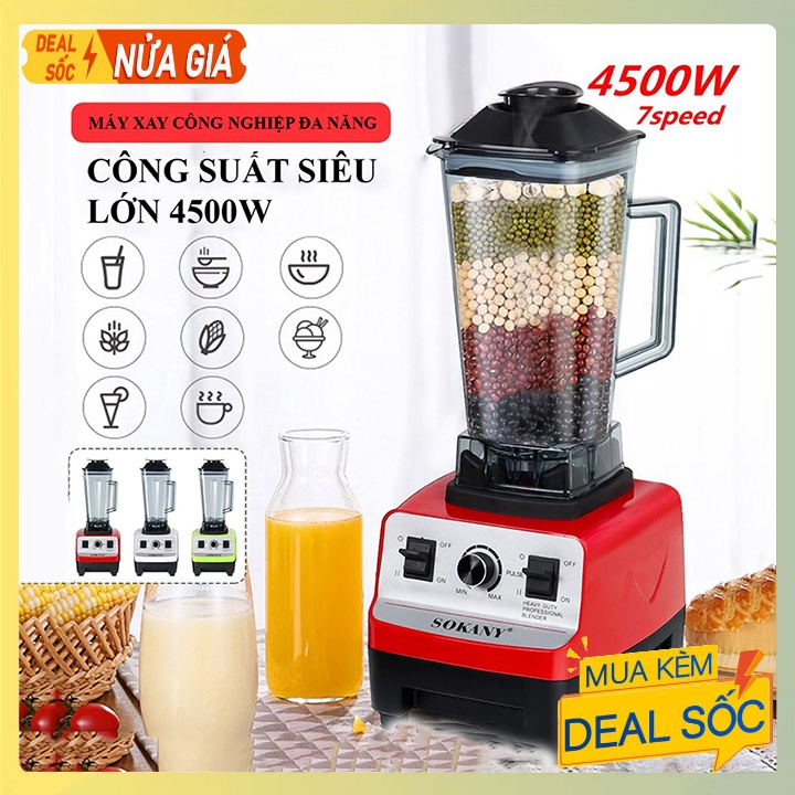 Máy Xay Sinh Tố Chuyện Dụng SOKANY 4500W