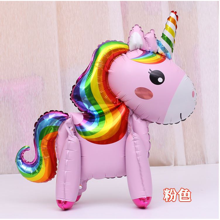 BÓNG TRÁNG NHÔM LỚN HÌNH NGỰA PONY 3D, BONG BÓNG KIẾNG TRANG TRÍ TIỆC