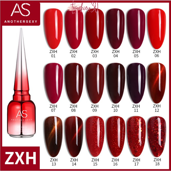 Sơn Gel As mã ZXH | Chai đỏ 15ML