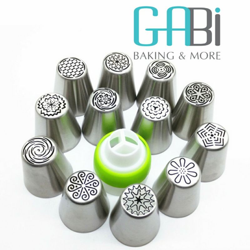 Set 12 đui bắt hoa 3D trang trí bánh