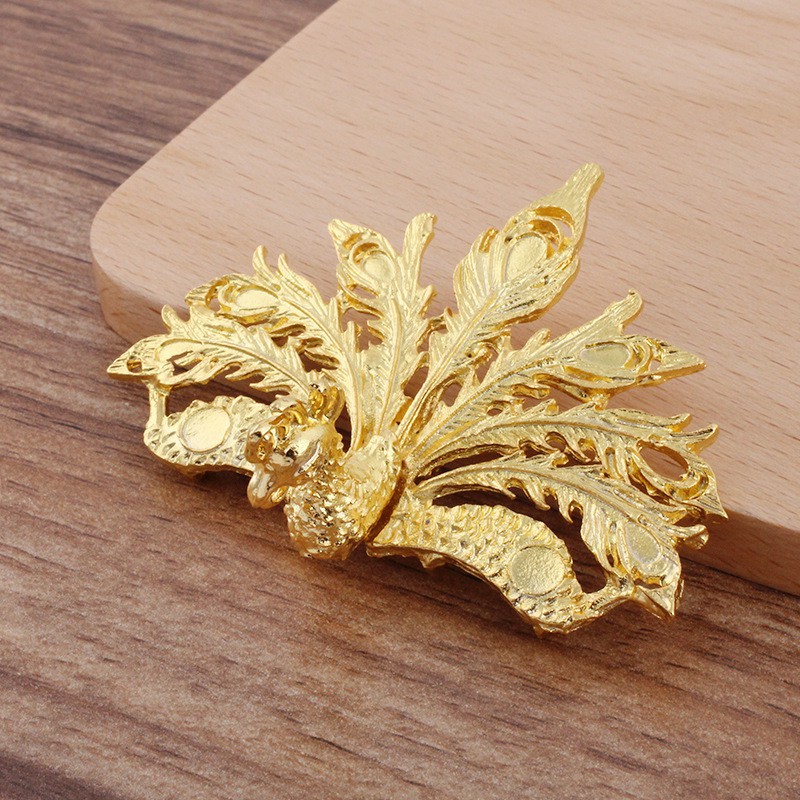 1 phiến đúc phượng hoàng 66*52mm và 77*55mm nguyên liệu làm trâm alfm trang sức cổ trang cosplay cổ phục có màu KC