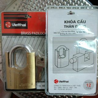 Khóa cửa chống cắt đồng bấm Việt Thái
