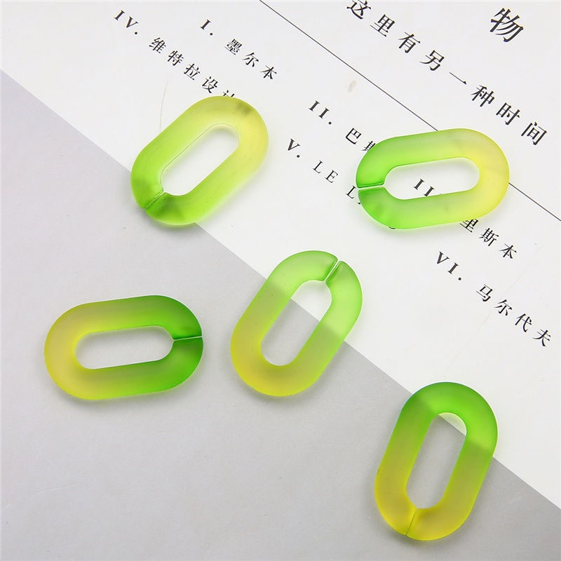 Mắt xích Beadia bằng acrylic hai màu trong suốt làm vòng tay/vòng cổ