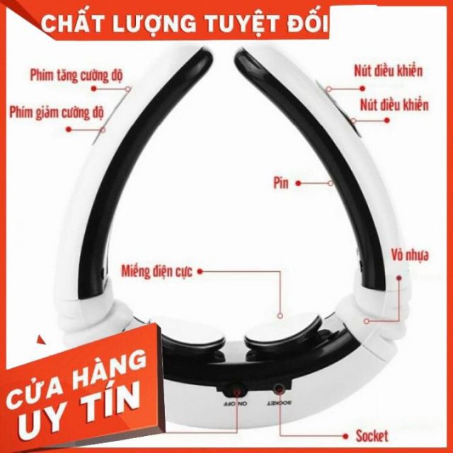 Máy massage cổ vai gáy bằng xung điện làm giảm đau mỏi , chăm sóc sức khỏe