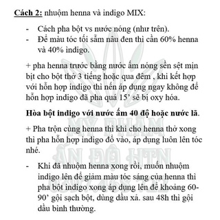 Bột lá chàm indigo Ấn Độ - Indigo powder 500g