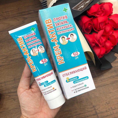 kem chống nắng Kpem Nga nâng tone trắng da giảm nám tàn nhang đ𝐨̂̀𝐢 𝐦𝐨̂̀𝐢 chống nắng mặt body SPF50+ [𝐓𝐚̣̆𝐧𝐠 𝐦𝐚́𝐲]