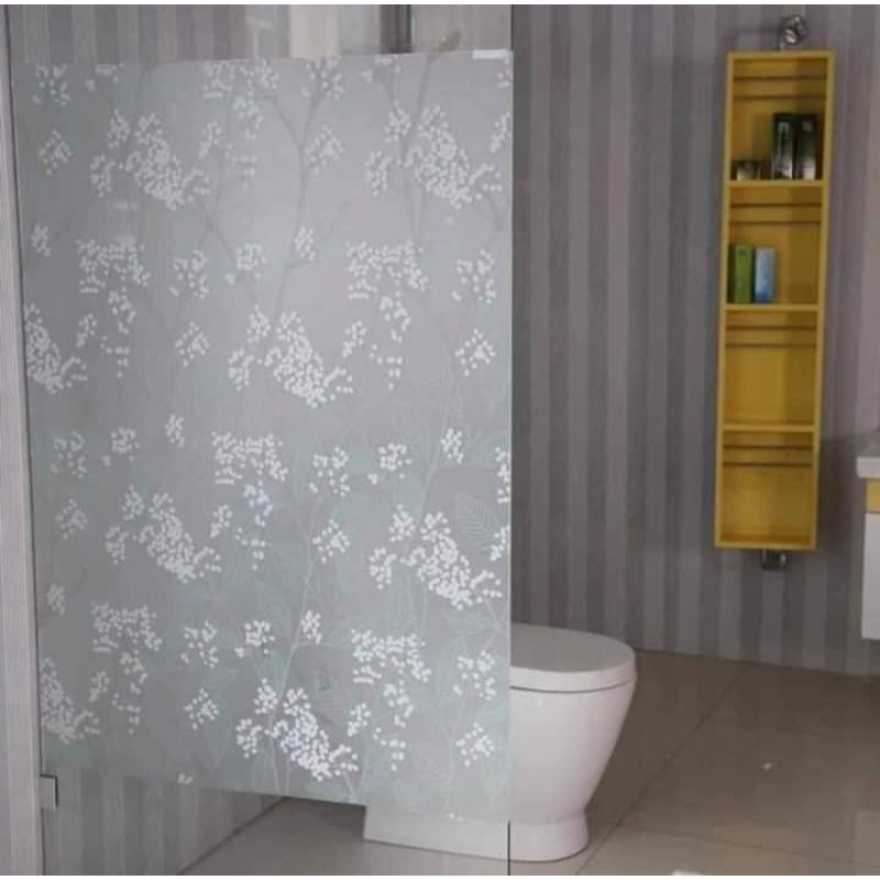 Cuộn 2.5m giấy Decal trắng dán MỜ KÍNH đa năng